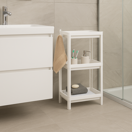 Scaffale Multiuso 3 piani Salvaspazio per Casa, Ufficio, Lavoro 35.5x23 H 70.5cm