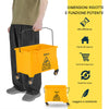 Carrello Pulizie Professionale con Secchio Lavapavimenti 20LT e 4 Ruote Mobili