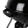 Barbecue a Carbone Rotondo con 2Ruote Valvola Cottura Ventilata Ø43 cm Nero