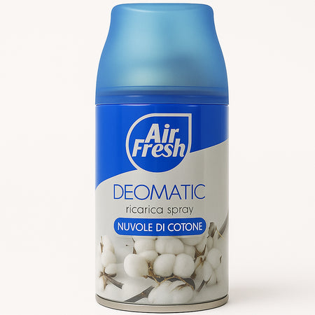 Air Fresh Deomatic Ricariche Profumatore Ambiente 6x250ml Spray Nuvola Cotone Antiodore