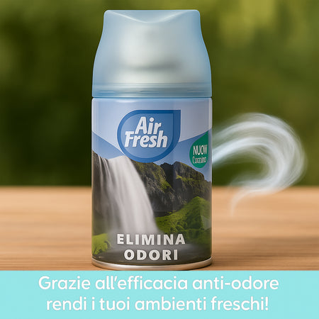 Air Fresh Deomatic Ricariche Profumatore Ambiente 6x250ml Spray Elimina Odori