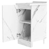 Mobile Cucina Componibile Base 1 anta Colore Bianco Marmo 40x50 H 85 cm