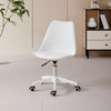 Sedia Ufficio Ergonomica Regolabile 4ruote Girevoli Design Moderno Bianco