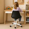 Sedia Ufficio Ergonomica Regolabile 4ruote Girevoli Design Moderno Nero