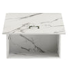 Mobile Cucina Pensile 1 Anta Componibile in Legno Colore Bianco Marmo 60x32 H49cm