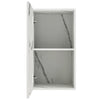 Mobile Cucina Pensile 1 Anta Componibile in Legno Colore Bianco Marmo 40x32 H72cm
