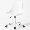 Sedia Ufficio Ergonomica Regolabile 4ruote Girevoli Design Moderno Bianco