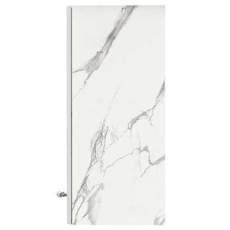 Mobile Cucina Pensile 1 Anta Componibile in Legno Colore Bianco Marmo 60x32 H72cm