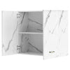 Mobile Cucina Pensile 2Ante Componibile in Legno Colore Bianco Marmo 80x32 H72cm