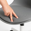 Sedia Ufficio Ergonomica Regolabile 4ruote Girevoli Design Moderno Grigio