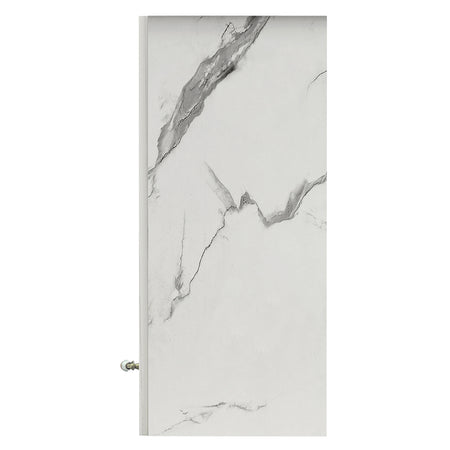 Mobile Cucina Pensile 2Ante Componibile in Legno Colore Bianco Marmo 80x32 H72cm