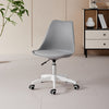 Sedia Ufficio Ergonomica Regolabile 4ruote Girevoli Design Moderno Grigio