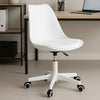 Sedia Ufficio Ergonomica Regolabile 4ruote Girevoli Design Moderno Bianco