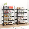 Scarpiera Modulabile 10Ripiani in Metallo Organizer Salvaspazio Scarpe Accessori