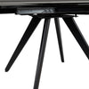 Tavolo Cucina Soggiorno Allungabile Rotante Piano Ceramica Nero 6-8 posti 140/180cm