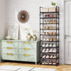 Scarpiera Modulabile 10Ripiani in Metallo Organizer Salvaspazio Scarpe Accessori