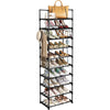 Scarpiera Modulabile 10Ripiani in Metallo Organizer Salvaspazio Scarpe Accessori