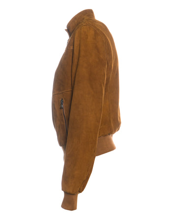 Timberly - Bomber Donna Cuoio in vera pelle camoscio