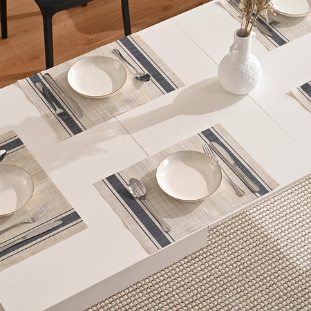 Tavolo da Pranzo Allungabile Fino a 6 Posti 120-200cm Bianco Cucina Estensibile