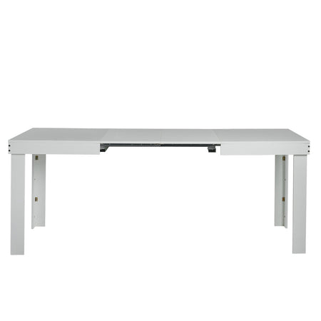 Tavolo da Pranzo Allungabile Fino a 6 Posti 120-200cm Bianco Cucina Estensibile