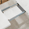 Tavolo da Pranzo Cucina Allungabile Fino a 6 Posti 120-200cm Bianco Frassinato