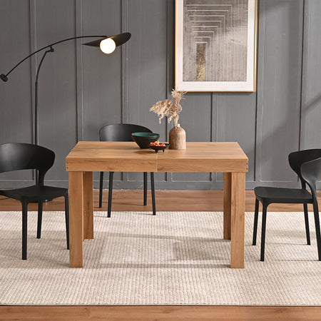 Tavolo da Pranzo Allungabile Fino 6 Posti 120-200cm Quercia Cucina Estensibile
