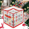 Scatola Decorazioni Natalizie Organizer Addobbi Natalizi Capacità 64 Palline