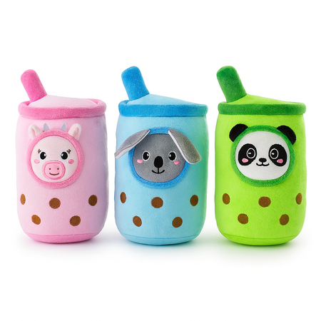 2 pezzi Peluche Cuscino Bubble Tea 30cm Morbidi e Colorati Idea Regalo Bambini e Adulti