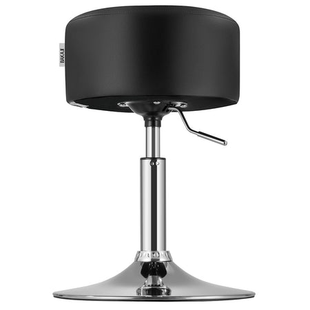 Sgabello Make Up Toeletta Seduta Comoda Sgabellino Rotante Nero Portata 130kg