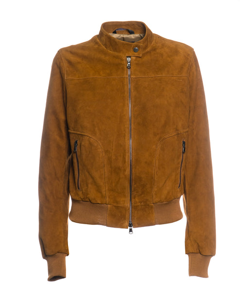 Timberly - Bomber Donna Cuoio in vera pelle camoscio