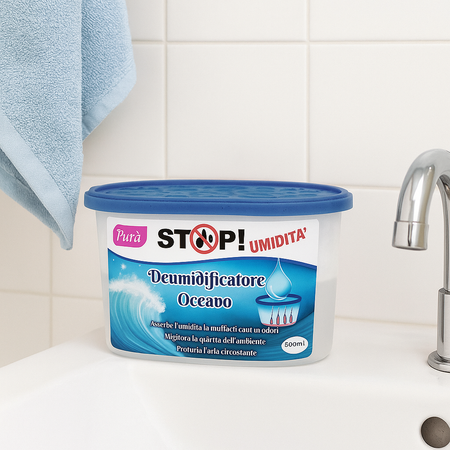 6pz Deumidificatore Casa Portatile 500ml contro Muffa Assorbi Umidità Oceano
