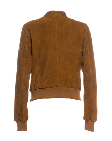 Timberly - Bomber Donna Cuoio in vera pelle camoscio