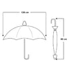 kit 3 Ombrelli Grandi Automatici Antivento 129cm Struttura in Fibra di Vetro Tessuto Extra