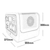 Generatore Corrente 700w Portatile Ricarica Solare Batteria Prese Schuko Ac Usb-c