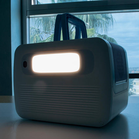 Generatore Corrente 700w Portatile Ricarica Solare Batteria Prese Schuko Ac Usb-c