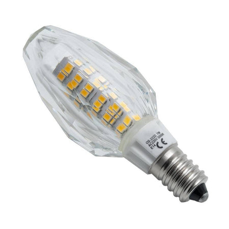 Lampadina Led Candela E14 Vetro Cristallo Lampada 7w 230v Luce 3000k 4000k 6000k