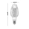 Lampadina Led Candela E14 Vetro Cristallo Lampada 7w 230v Luce 3000k 4000k 6000k
