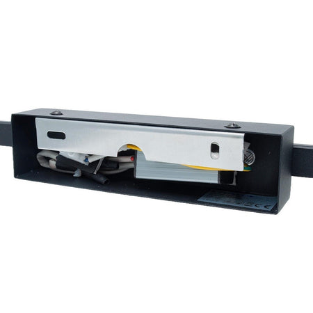 Applique Moderno Nero Lampada Parete Led 9w 4000k Luce Specchio Bagno Vetro Satinato