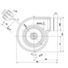 Ventilatore centrifugo EBM G2E097-FL64-55