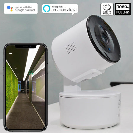 Telecamera Fhd 1080p Wifi Smart Motorizzata 3.6mm Sensore Movimento Alexa Google