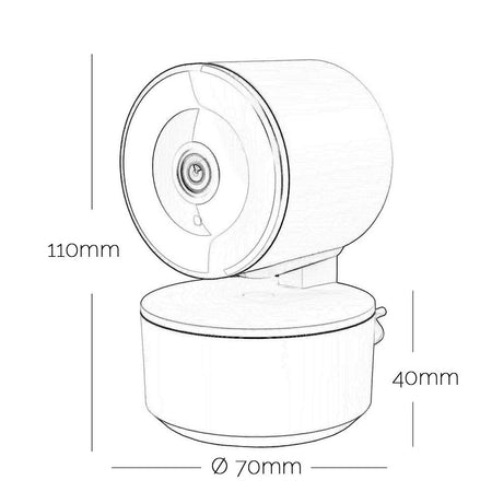 Telecamera Fhd 1080p Wifi Smart Motorizzata 3.6mm Sensore Movimento Alexa Google