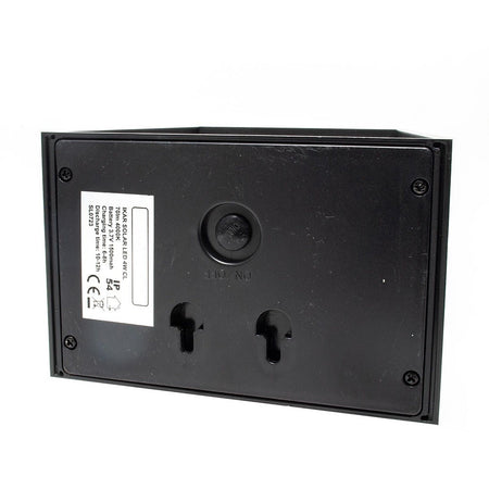 Applique Solare Led 4w Parete Up Down Sensore Crepuscolare Alette Regolabili Luce 4000k