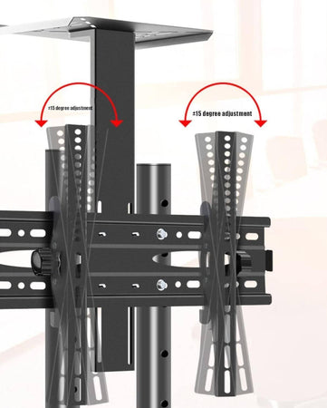 Supporto Tv Da Pavimento Staffa Rotante Carrello Per Televisione Da 32-70 Pollic