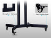Supporto Tv Da Pavimento Staffa Rotante Carrello Per Televisione Da 32-70 Pollic
