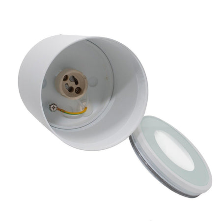Faretto Lampada Soffitto Attacco Gu10 Plafoniera Tonda Esterno Led Impermeabile