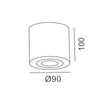 Faretto Lampada Soffitto Attacco Gu10 Plafoniera Tonda Esterno Led Impermeabile