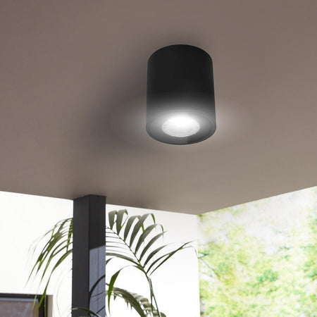Faretto Lampada Soffitto Attacco Gu10 Plafoniera Tonda Esterno Led Impermeabile