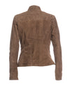 Zara - Giacca Donna Marrone in vero Camoscio