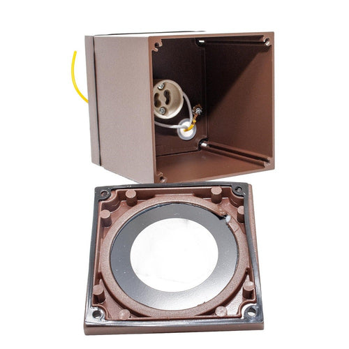 Plafoniera Faretto Quadrato Soffitto Impermeabile Gu10 Vasca Box Doccia Bagno 230v