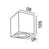 Plafoniera Faretto Quadrato Soffitto Impermeabile Gu10 Vasca Box Doccia Bagno 230v